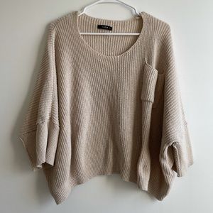 SHEIN Oversized Taupe Sweater S